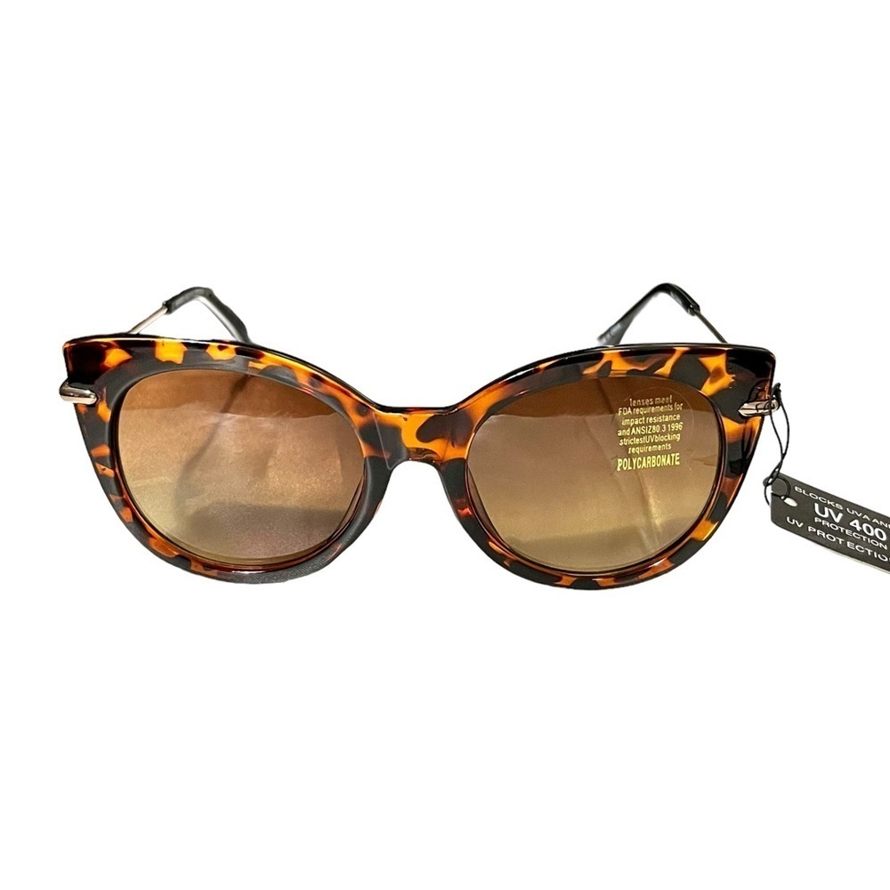 Tortoiseshell Cat’s Eye Fashion Sunglasses UVA/UVB Protection